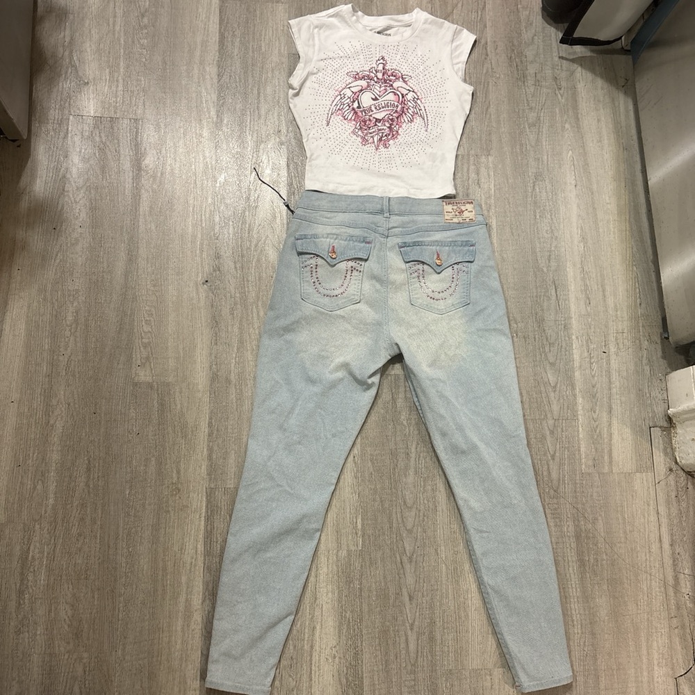 True Religion Light Blue Skinny Jeans